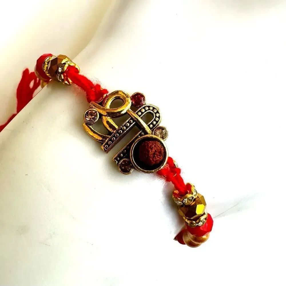 Red rudrashka bracelet